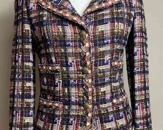CHANEL Multicolored Wool Blend Jacket