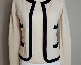 CHANEL Cashmere 2 Piece Cardogan Sweater Set 02A