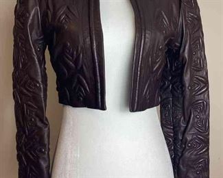 Catherine Malandrino Brown Leather Jacket