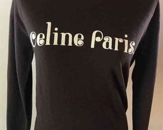 Brown Celine Paris Sweater