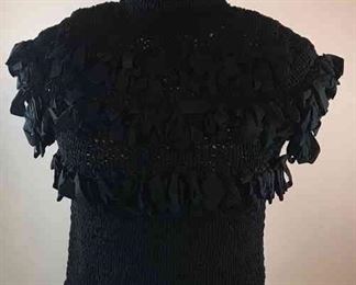 Authentic Chanel Top With Silk Ribbon