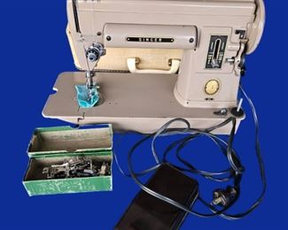 Vintage Singer Sewing Machine 301.  Comes with everything and was tested! Works!  With original case too.