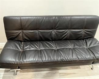 Black Leather Sofa