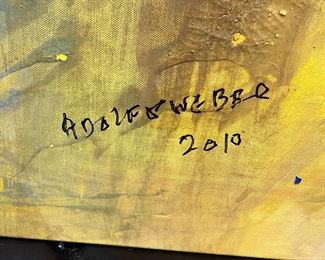 Adolf Weber Signed Art