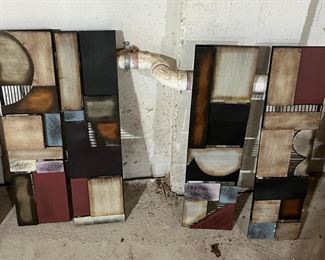 Metal Modern Abstract Wall Decor