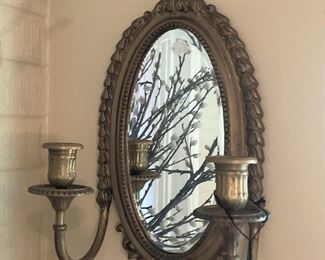 Mirrored candleholders