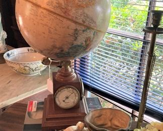 Globe clock; elephant