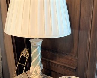One of two matching lamps