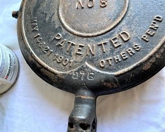 New American waffle maker (Patent 1901)