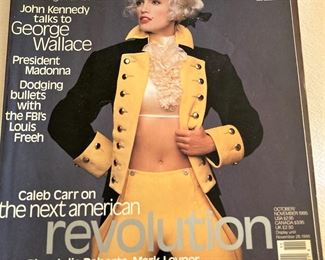 Inaugural Issue of "George" - JFK Jr's short-lived political, cultural magazine. Iconic cover image of Cindy Crawford shot by famed fashion photographer Herb Ritts. 