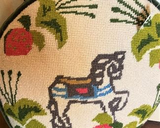 Needlepoint pillow