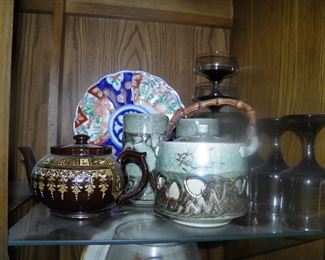 Japanese Somayaki tea pot set