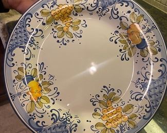 Beautiful set of Italian porcelain handpainted dishes