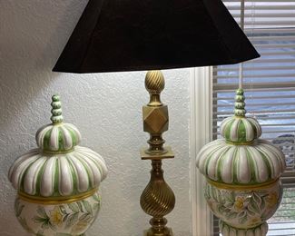 74	$180 	
"Pair of Brass lamps 36""H"		