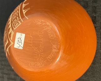 9	$400 	
Southwestern Indian pottery handmade by Jemez NM potter Wilma	6'x 3 1/2	