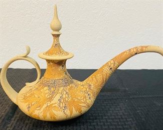 12	$175 	
Gres pottery drinking vessel Aladin 15x11 signed Don McWorther 	