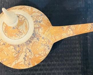 12	$175 	
Gres pottery drinking vessel Aladin 15x11 signed Don McWorther 	