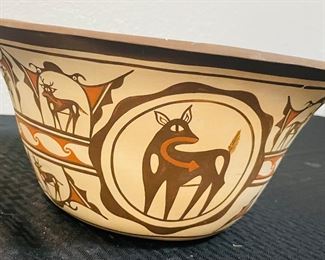 14	$375 	"
Zuni Pottery signed Travis Penketewa, 12Wx 5 1/2T "
