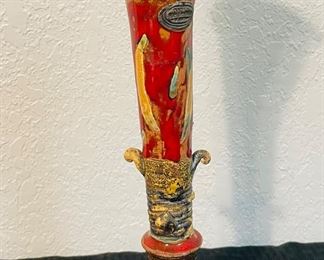 17	$150 	
"Set of 2 Donk, Oakland glazed pottery candlesticks "