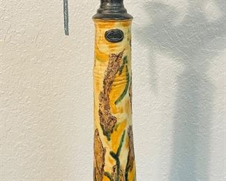 17	$150 	-24x10 & 17x10
"Set of 2 Donk, Oakland glazed pottery candlesticks "