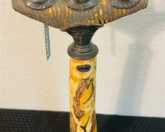 17	$150 	- 24x10 & 17x10
"Set of 2 Donk, Oakland glazed pottery candlesticks "