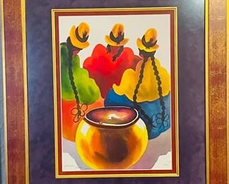 35	$200 	
Peru 3 woman at the market 21x25 Yupanqui Amaru Inka 05		