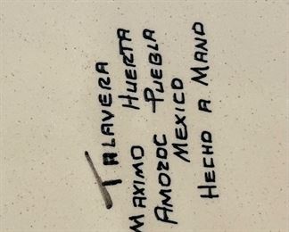 51	$60 	
Talavera mexican flat bowl 19x3	