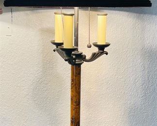 60	$200 	
Pair of metal lamps tall with black shade 36T	