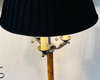 60	$200 	
Pair of metal lamps tall with black shade 36T	