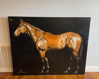 58	$500 	
Criollo horse painting signed Zack 48x60	