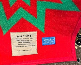 83	$120 	Wool pendleton blanket Sioux 	