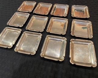 $150 Set of 12 nut dishes Sterling 263 grams 