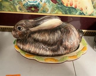 71	$48 	Rabbit tureen 