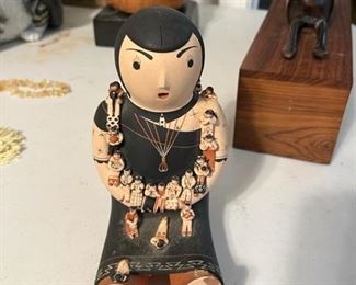 72	$150 	Cochiti Pueblo Native American Indian Pottery Storyteller 