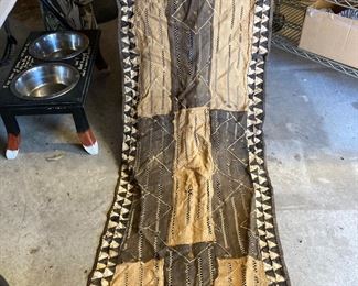 $500 African textile cotton/burlap handcrafted 26x96 (retail was $1,950) 