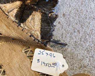$500 African textile cotton/burlap handcrafted 26x96 (retail was $1,950) 
