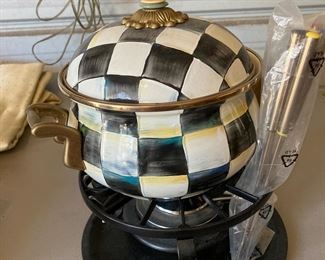 $195 MacKenzie childs fondue set 