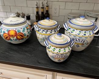 $90 Set of 4 Italian pottery 
