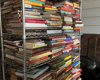 Extensive collection of cookbooks