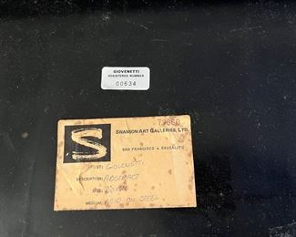 $300 Giovenetti Italian painting oil on steel 