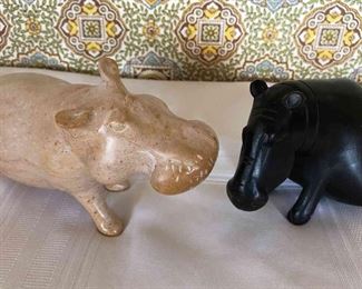 2 Carved Animals