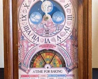 1979 Nestle A Time For Baking Clock Toll House Cookies 50th Anniversary