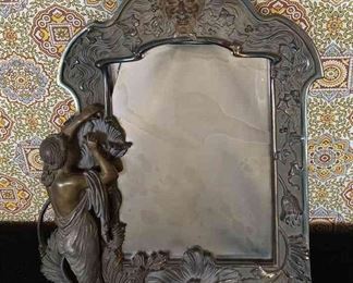 Art Deco Metal Mirror