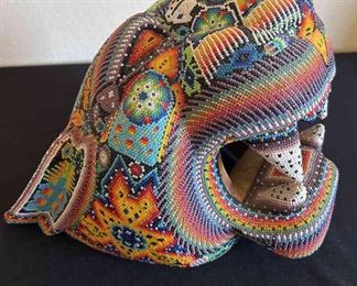Beaded Jaguar Head