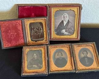 Daguerreotype and Tintype Framed Photos