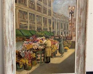 Framed Painting On Canvas Panel