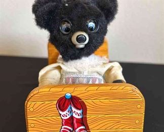 Linemar Toys Japan Sleeping Baby Bear