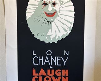 Lon Chaney In Laugh Clown Laugh Silkscreen Poster