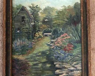 Painting Of Garden Path