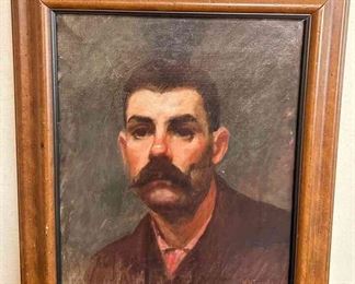 Portrait Painting Signed By M.H. Turner